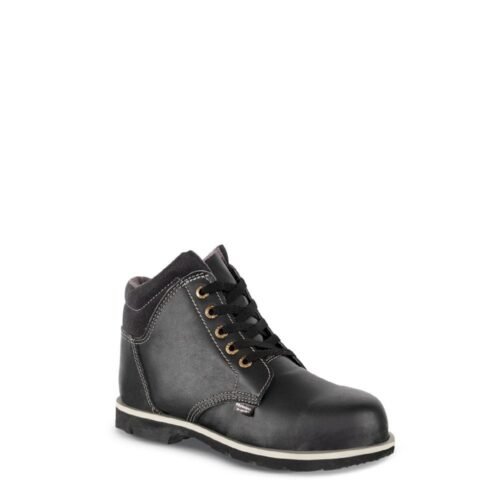 Bota cuero liso 202 negra