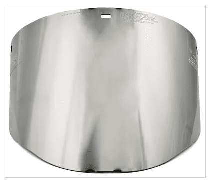 careta de policarbonato aluminizado