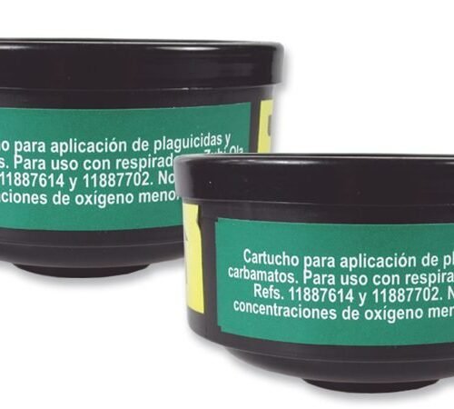 2 cartuchos filtrantes b618b para respiradores