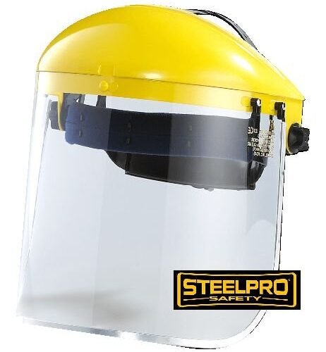 Careta de Esmerilar Rachet Visor Con Ribete Completa, Steelpro